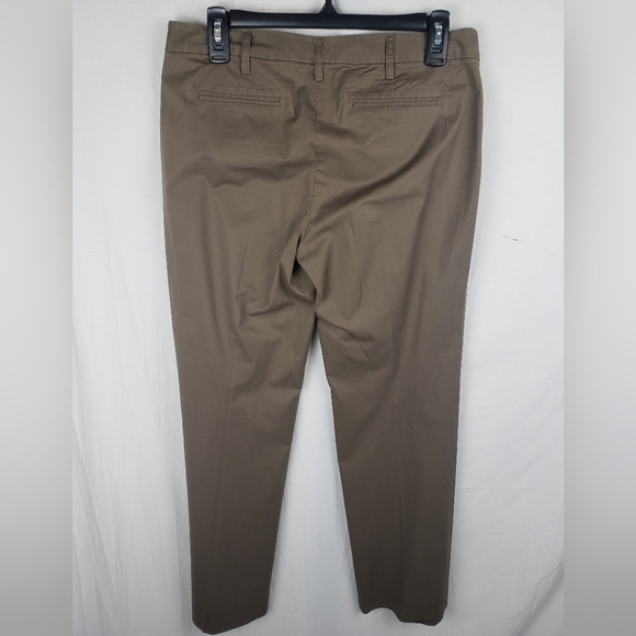 Michael Kors Brown Gramercy Fit Flat Front Khakis Sz 6 - Picture 4 of 9